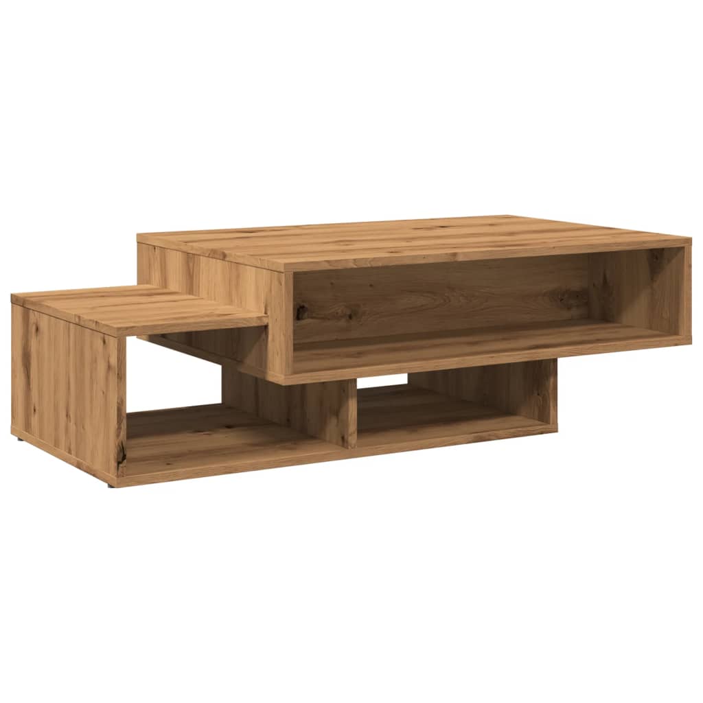 vidaXL Mesa de centro madera de ingeniería roble artisan 105x55x32 cm