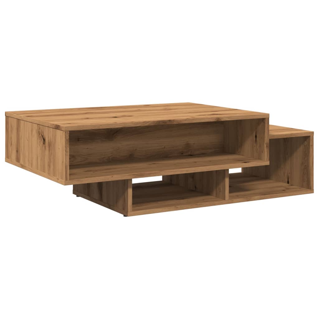 vidaXL Mesa de centro madera de ingeniería roble artisan 105x55x32 cm