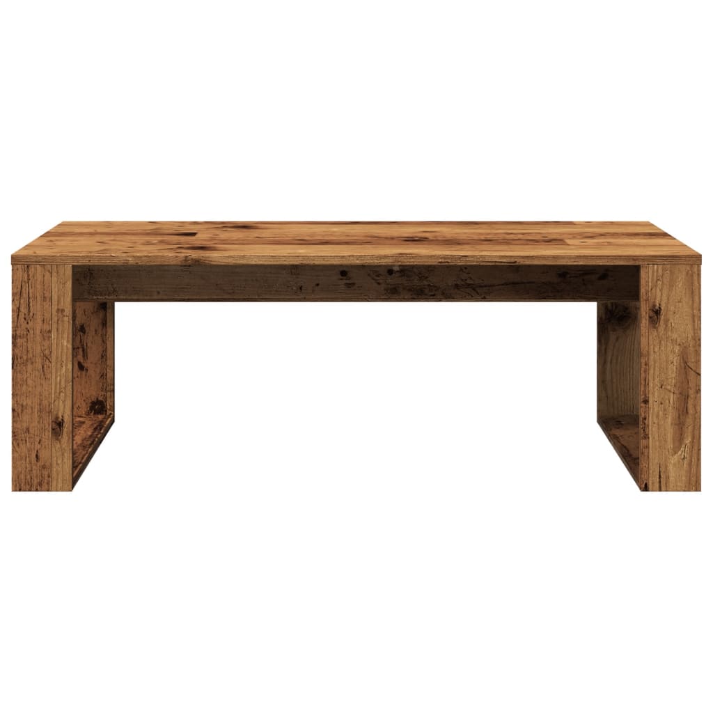 vidaXL Mesa de centro madera de ingeniería envejecida 102x50x35 cm