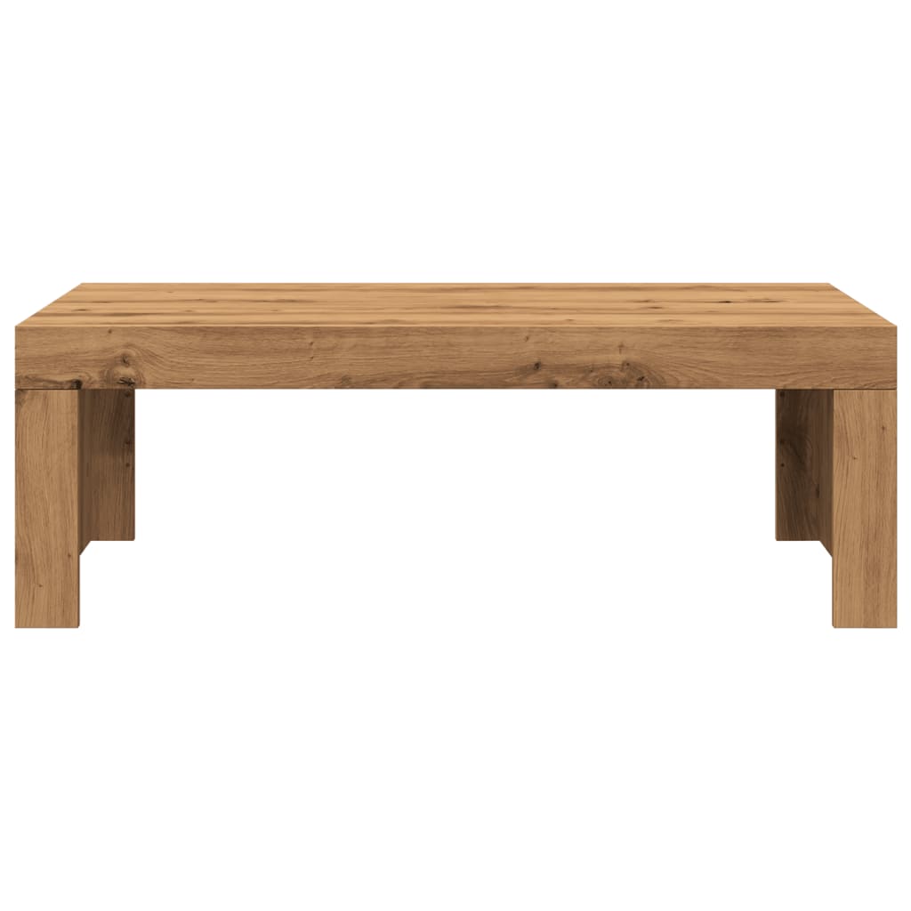 vidaXL Mesa de centro madera de ingeniería roble artisan 102x50x35 cm