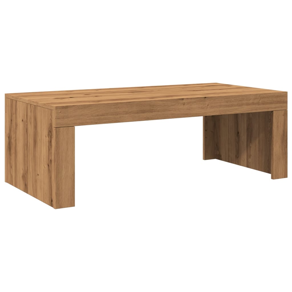 vidaXL Mesa de centro madera de ingeniería roble artisan 102x50x35 cm