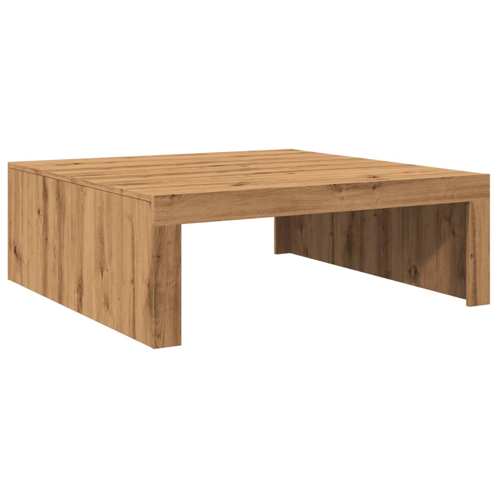 vidaXL Mesa de centro madera de ingeniería roble artisan 100x100x35 cm