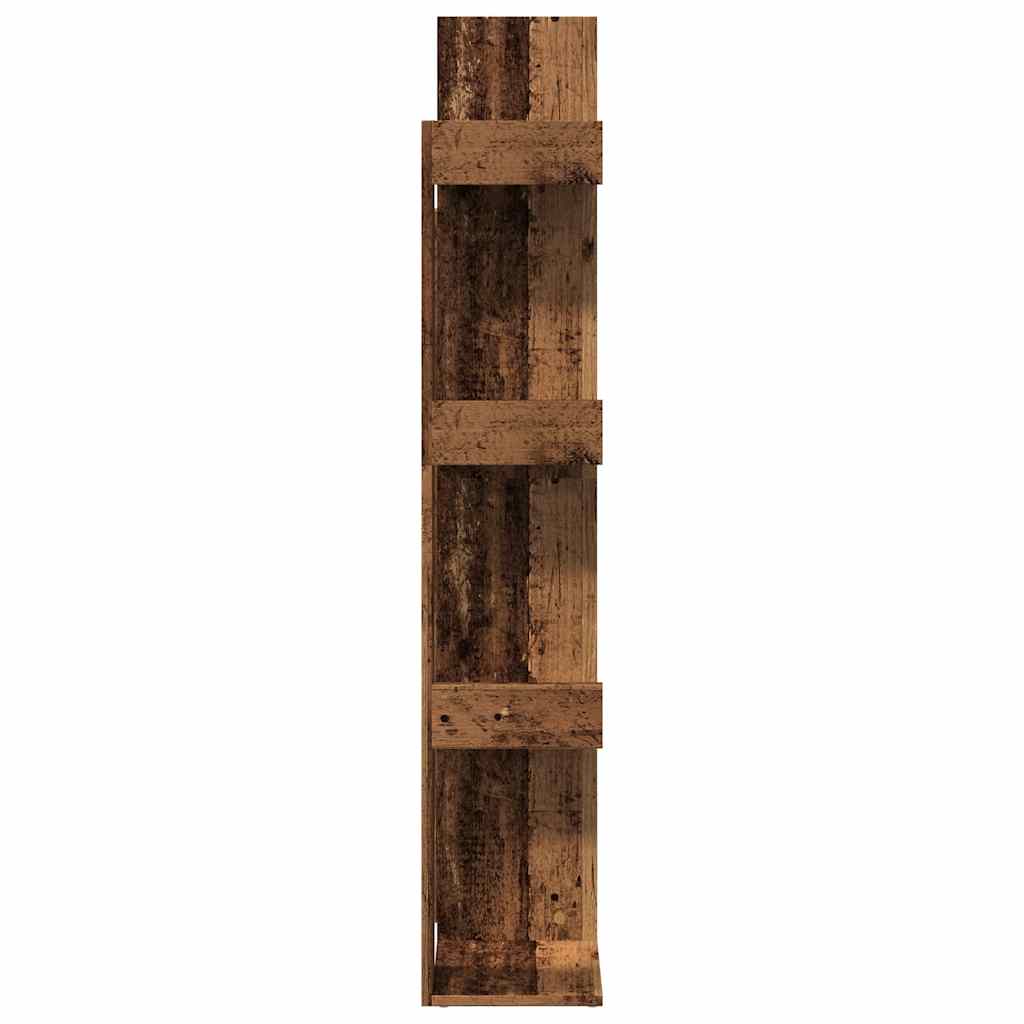 vidaXL Armario de libros madera contrachapada envejecida 48x25,5x140cm