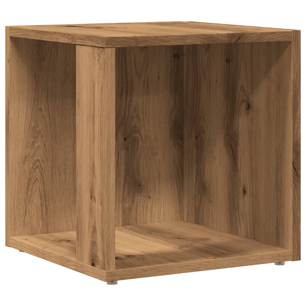 vidaXL Mesa auxiliar de madera de ingeniería roble artisan 33x33x34 cm