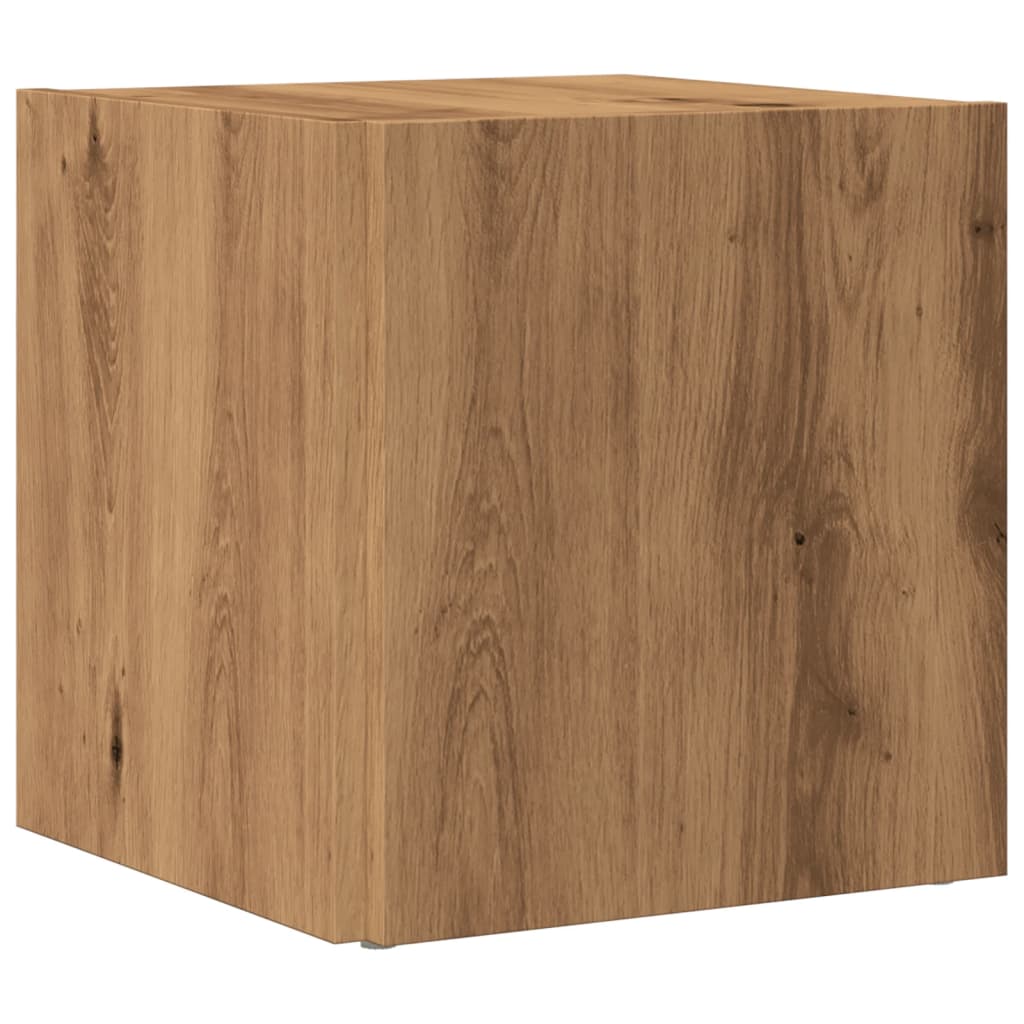 vidaXL Mesa auxiliar de madera de ingeniería roble artisan 33x33x34 cm