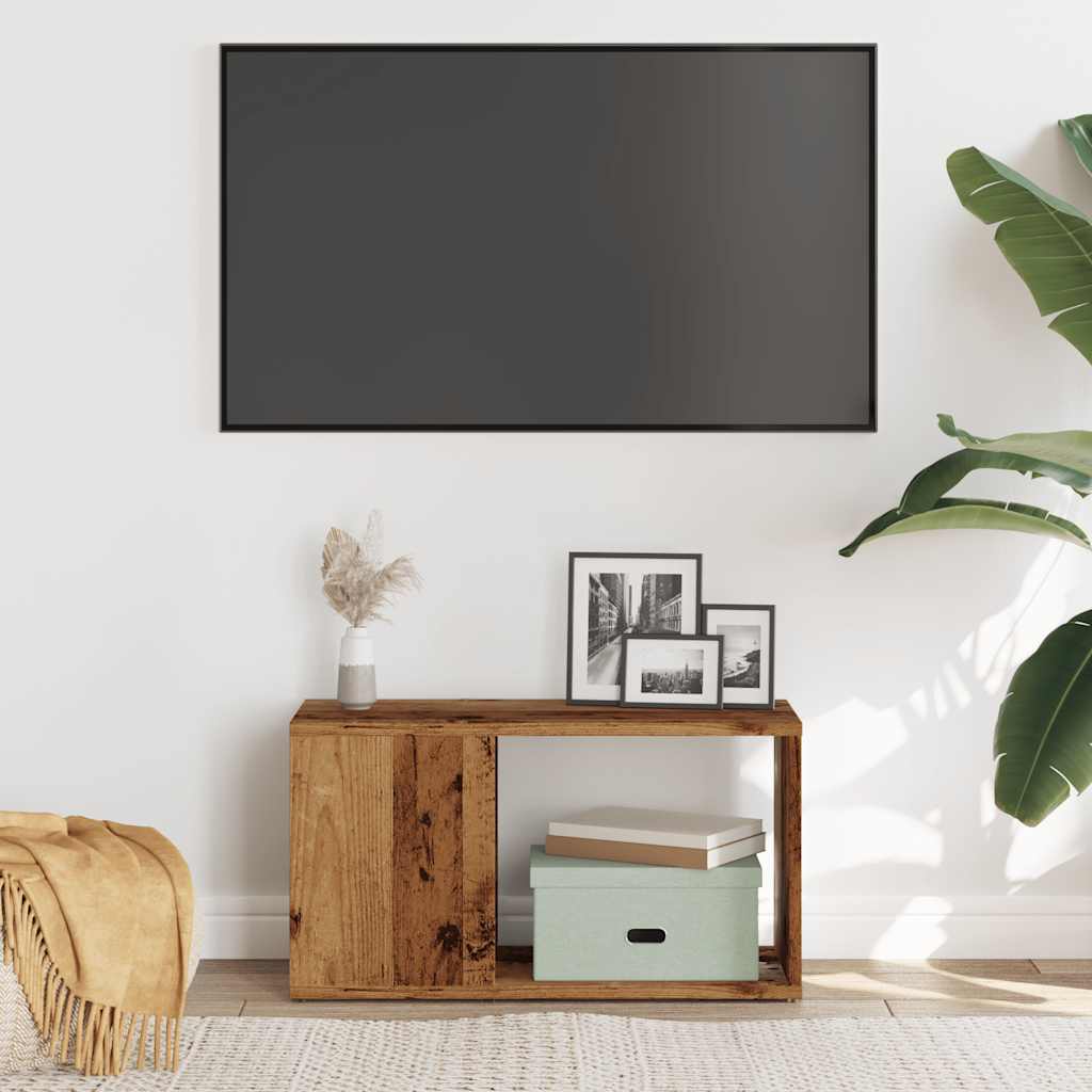 vidaXL Mueble de TV madera de ingeniería envejecida 60x24x32 cm