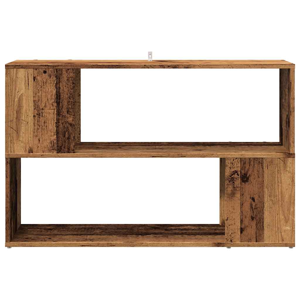 vidaXL Estantería madera de ingeniería madera envejecida 100x24x63 cm