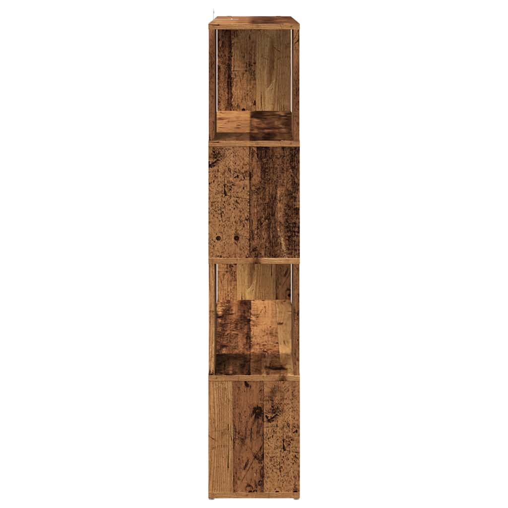 vidaXL Estantería/divisor de espacios madera envejecida 100x24x124,5cm