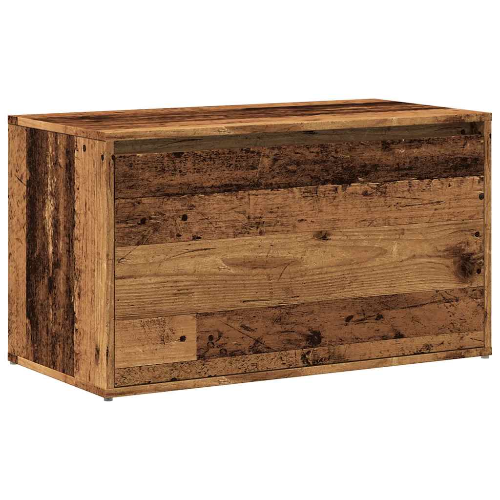 vidaXL Banco de pasillo de aglomerado madera vieja 80x40x45 cm