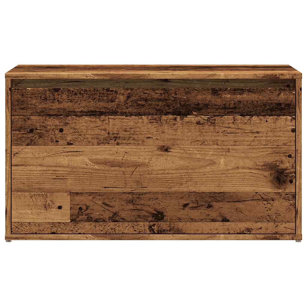 vidaXL Banco de pasillo de aglomerado madera vieja 80x40x45 cm