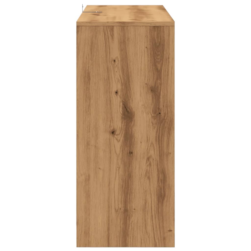 vidaXL Aparador de madera de ingeniería roble artisan 102x33x75 cm