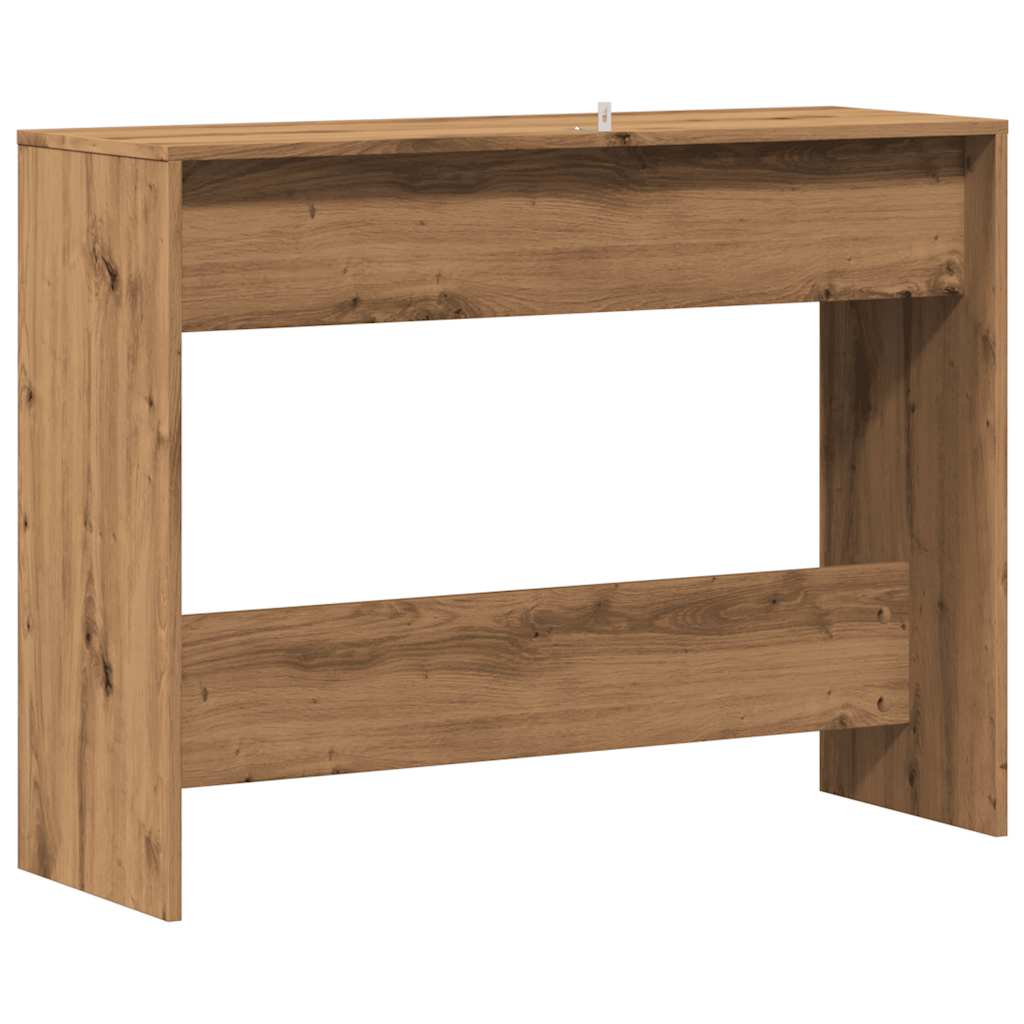 vidaXL Mesa consola madera ingeniería roble artesanal 100x35x76,5 cm