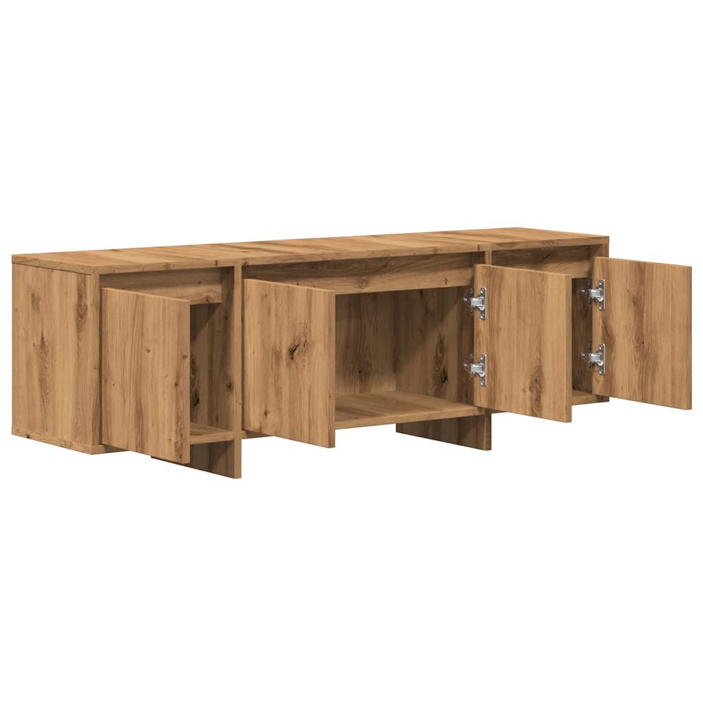 vidaXL Mueble de TV madera de ingeniería roble artisan 120x30x40,5 cm