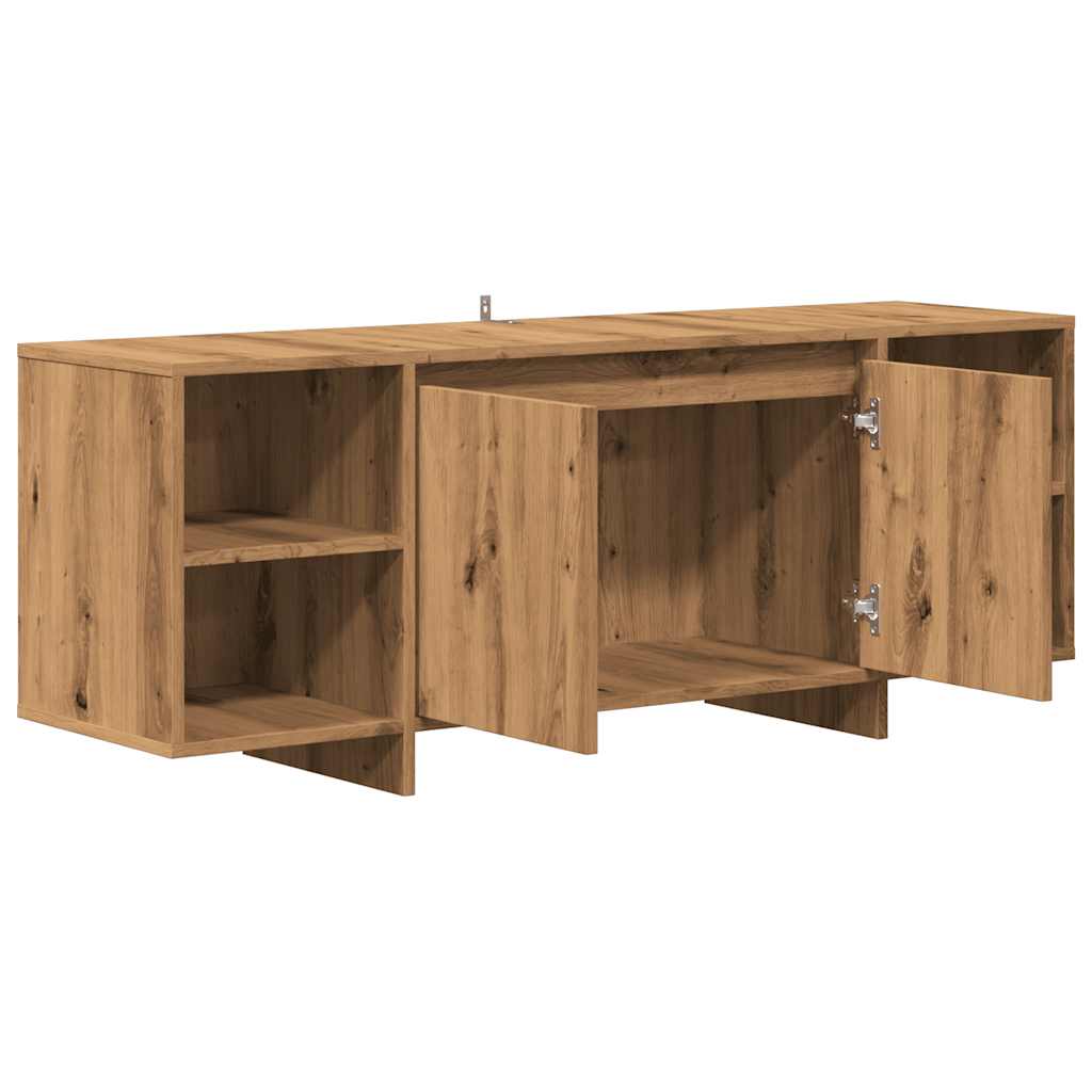 vidaXL Mueble de TV madera de ingeniería roble artisan 130x35x50 cm