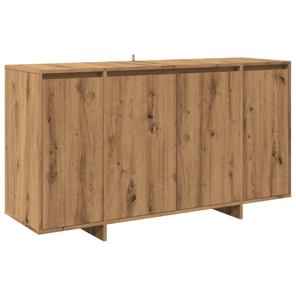 vidaXL Aparador de madera de ingeniería roble artisan 135x41x75 cm