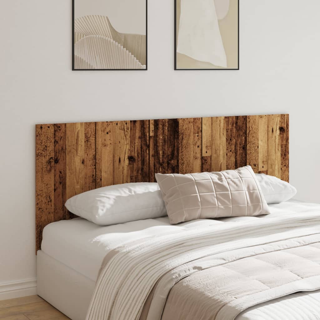 vidaXL Cabecero de cama madera de ingeniería envejecida 200x1,5x80 cm