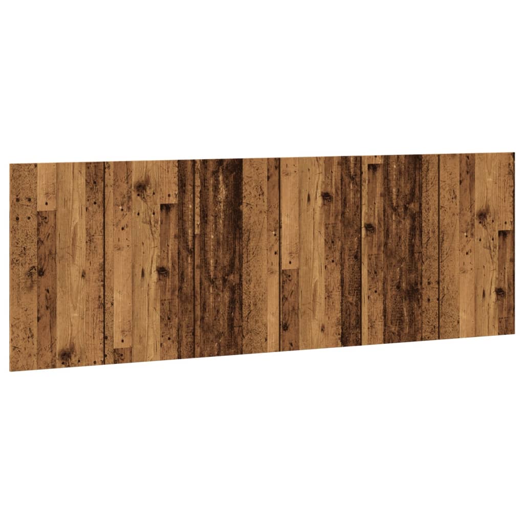 vidaXL Cabecero de pared madera ingeniería envejecida 240x1,5x80 cm