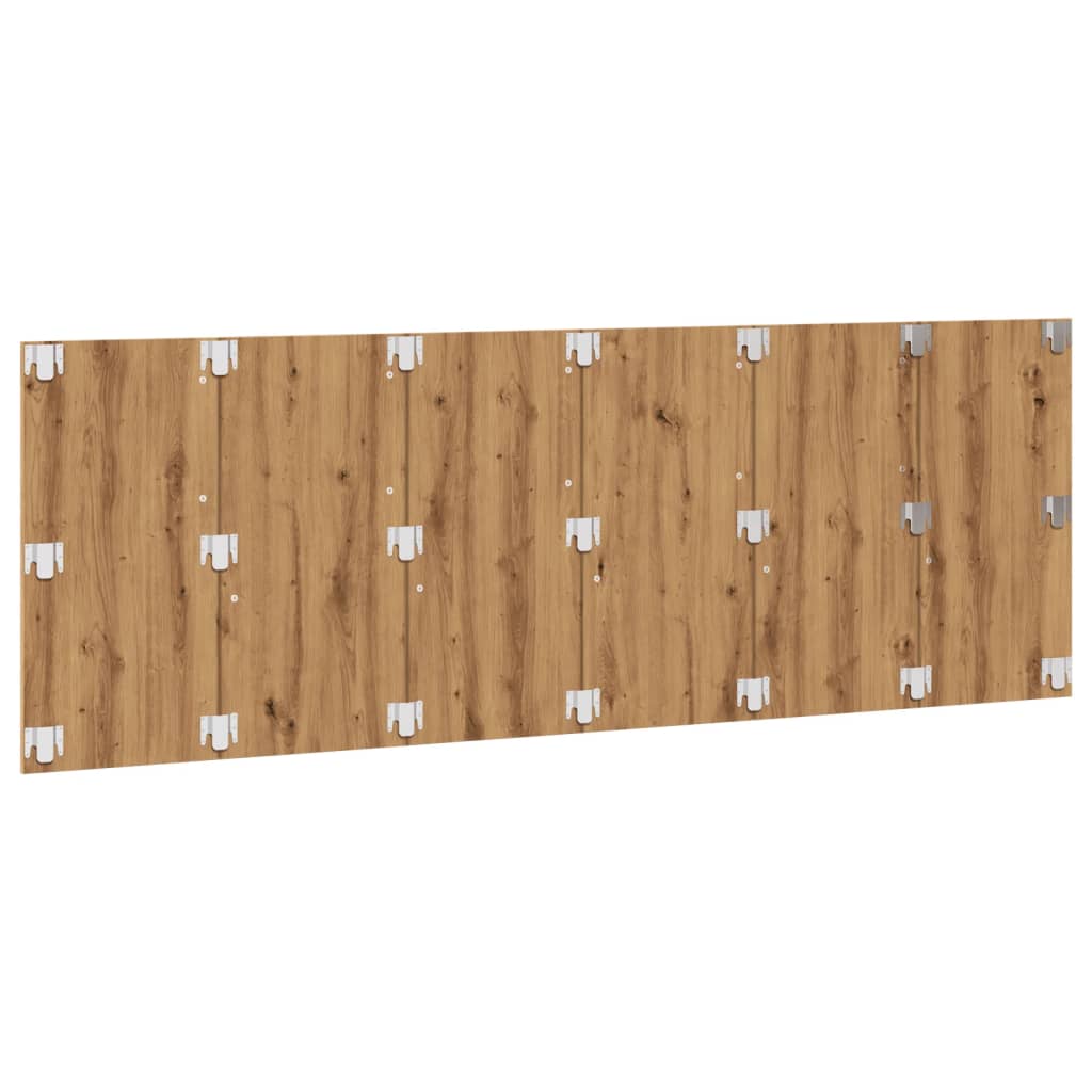 vidaXL Cabecero de pared madera ingeniería roble artisian 240x1,5x80cm