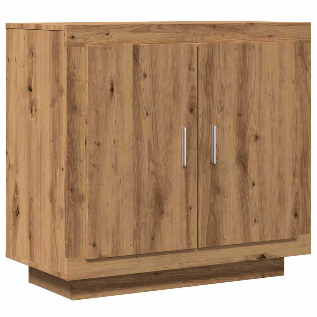 vidaXL Aparador madera contrachapada roble artisian 80x40x75 cm