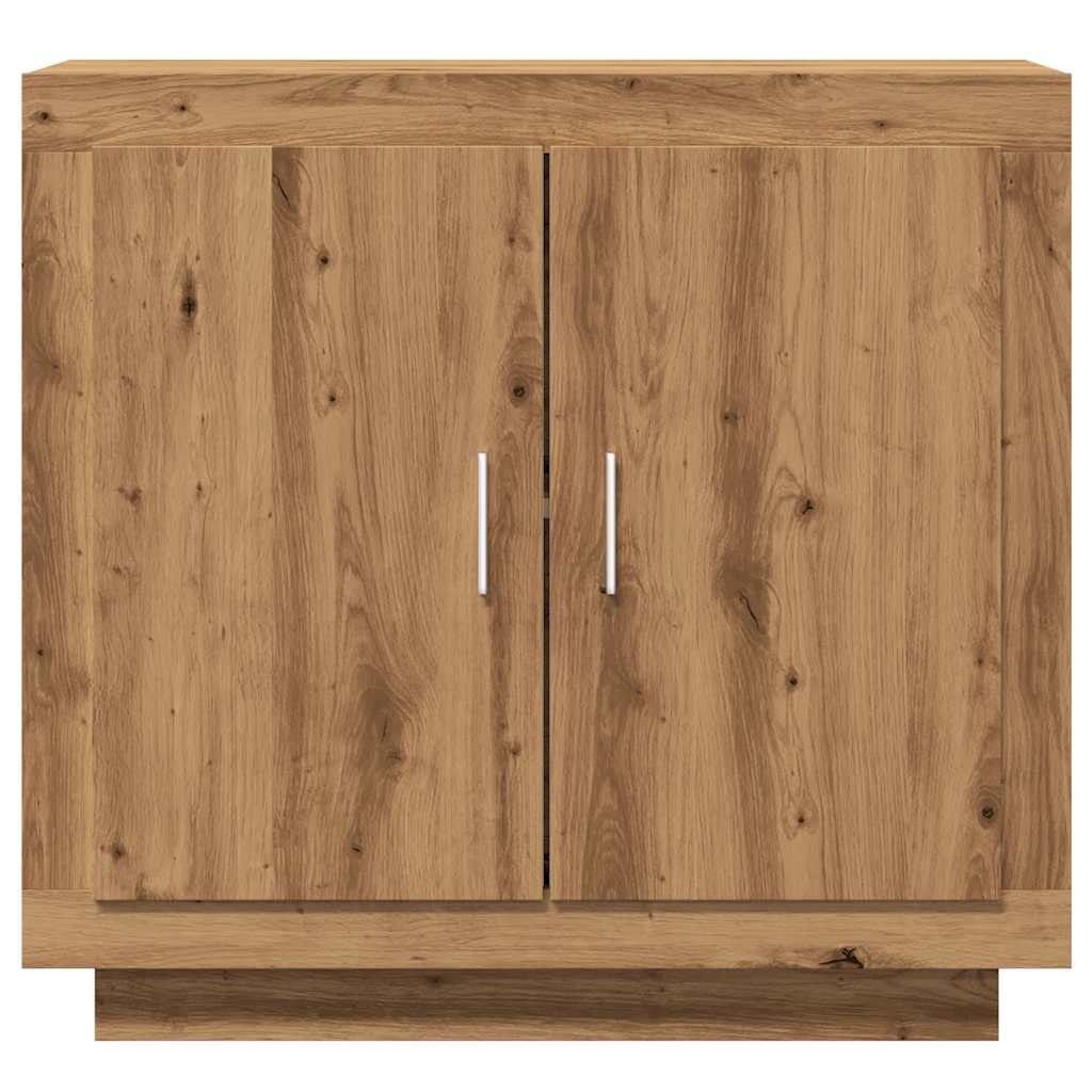 vidaXL Aparador madera contrachapada roble artisian 80x40x75 cm