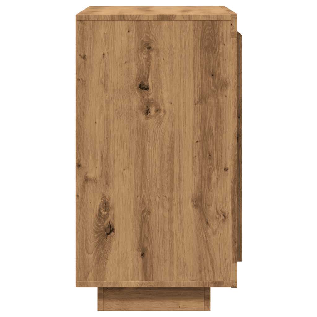 vidaXL Aparador madera contrachapada roble artisian 80x40x75 cm