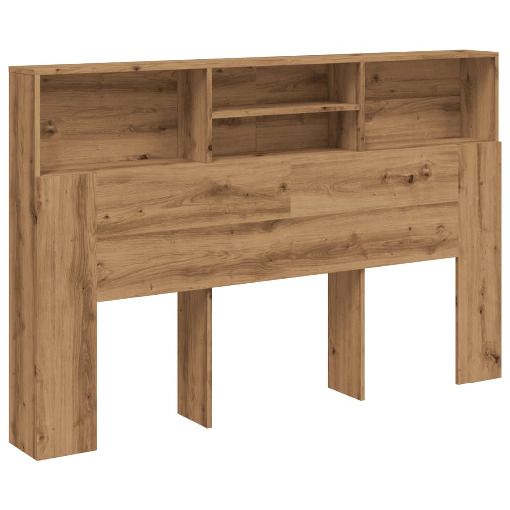 vidaXL Cabecero armario madera ingeniería roble artisan 160x19x103,5cm