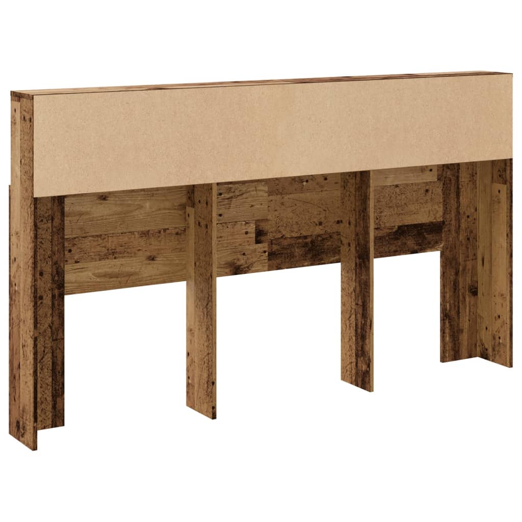 vidaXL Cabecero armario madera ingeniería envejecida 180x19x103,5 cm