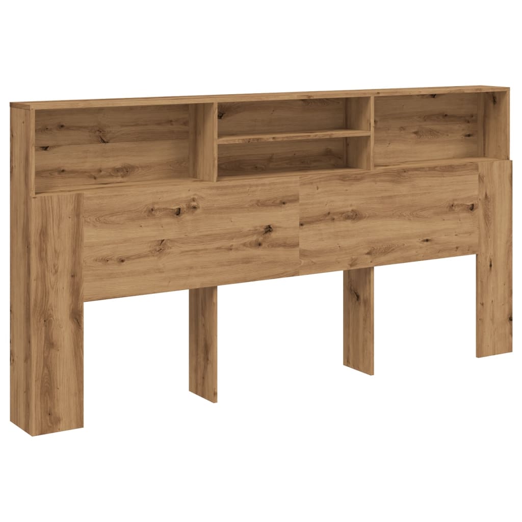 vidaXL Cabecero armario madera roble artisian 200x19x103,5 cm