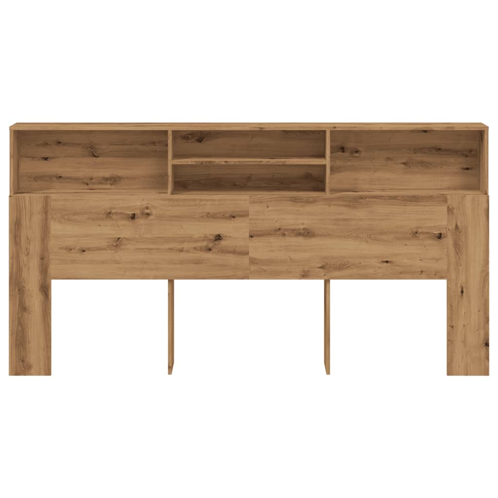 vidaXL Cabecero armario madera roble artisian 200x19x103,5 cm