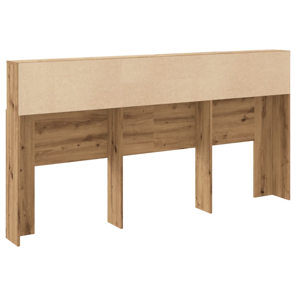 vidaXL Cabecero armario madera roble artisian 200x19x103,5 cm