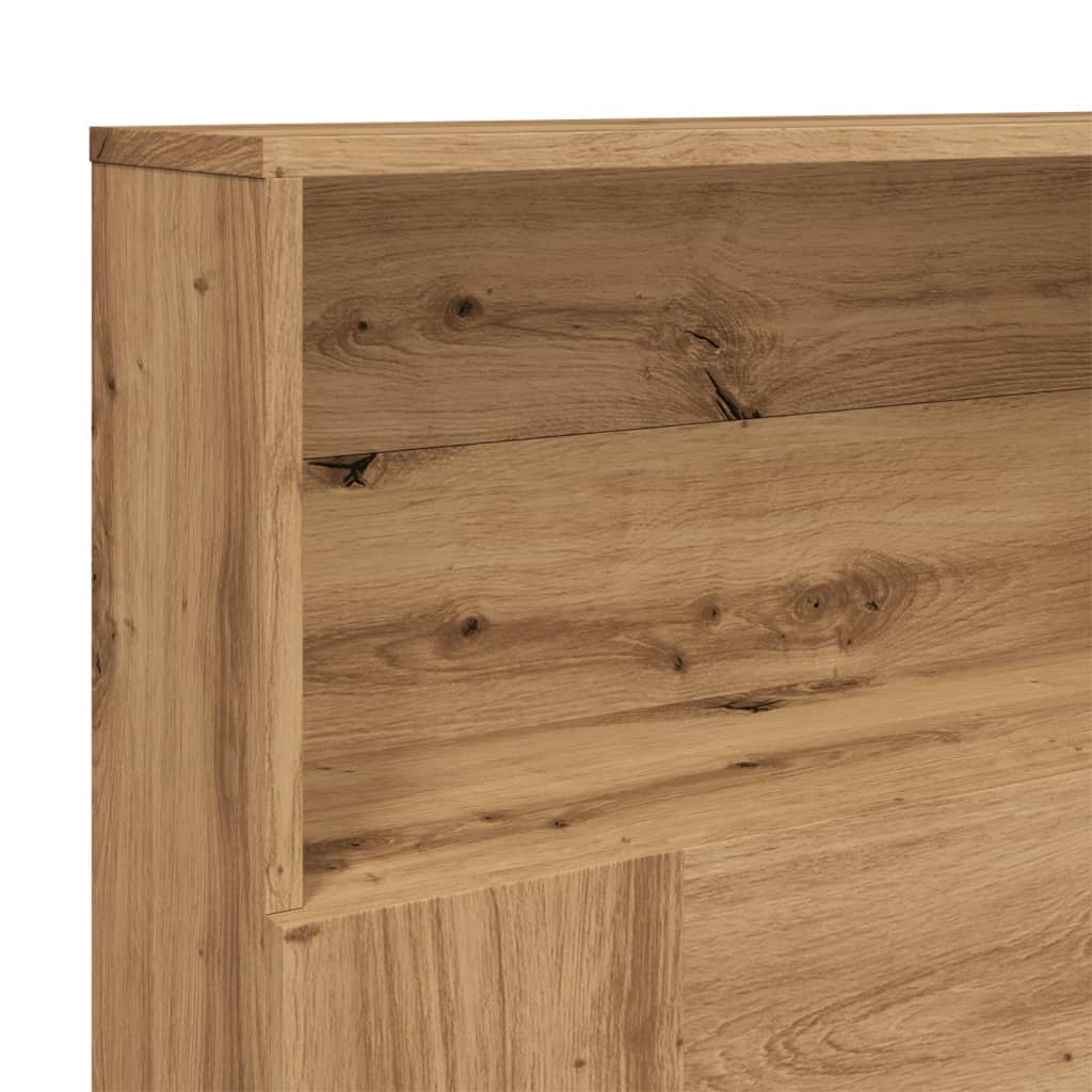 vidaXL Cabecero armario madera roble artisian 200x19x103,5 cm