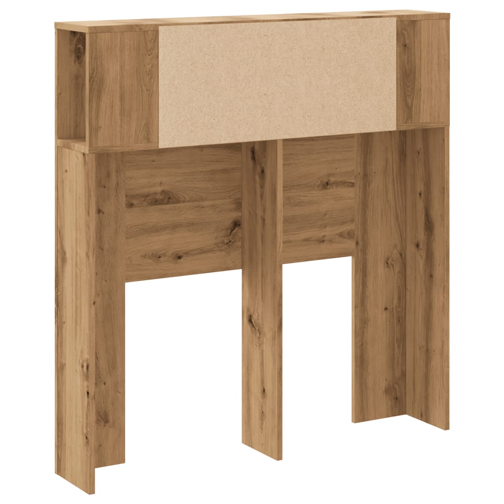 vidaXL Cabecero armario madera ingeniería roble artisan 100x19x104,5cm