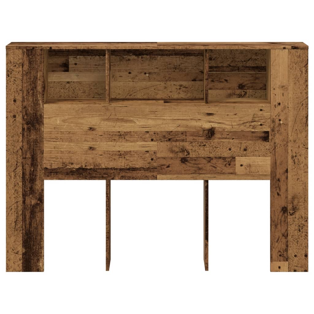 vidaXL Cabecero armario madera ingeniería envejecida 140x18,5x102,5 cm