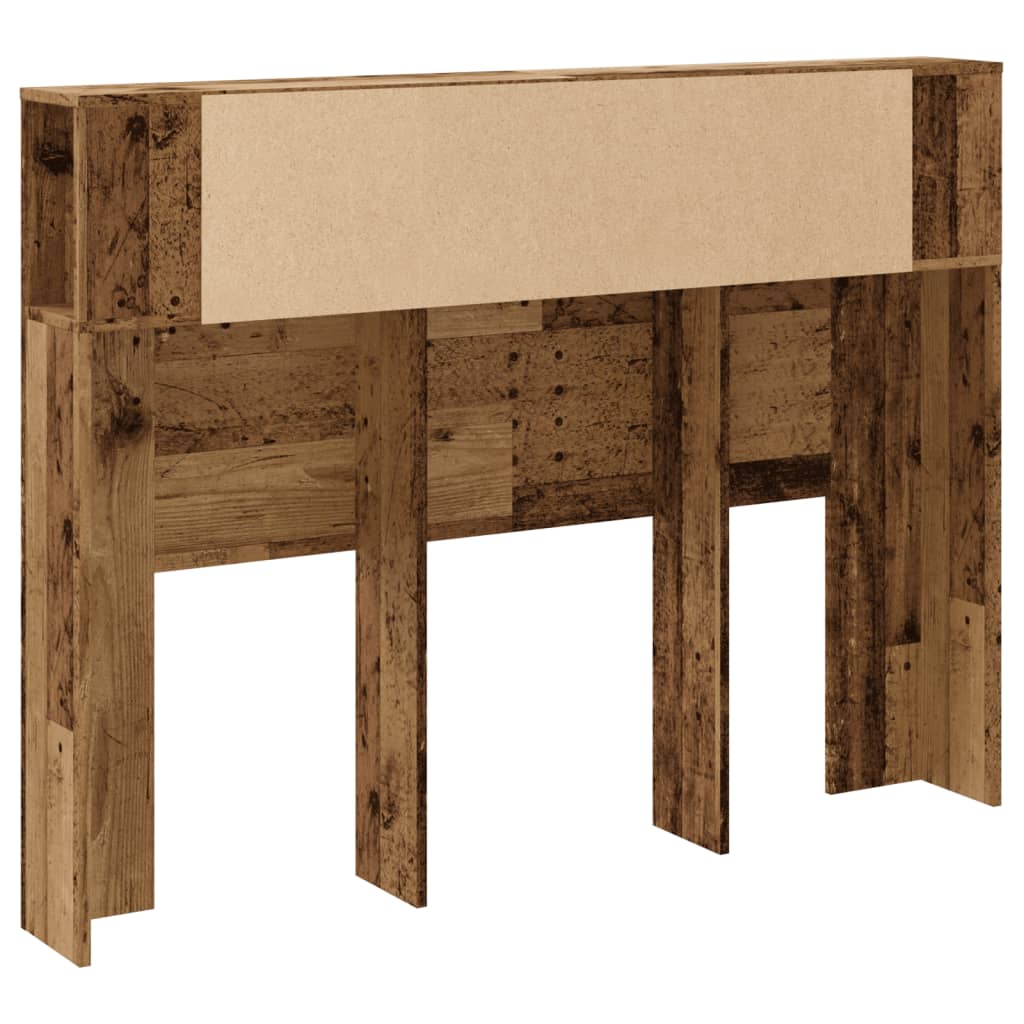 vidaXL Cabecero armario madera ingeniería envejecida 140x18,5x102,5 cm