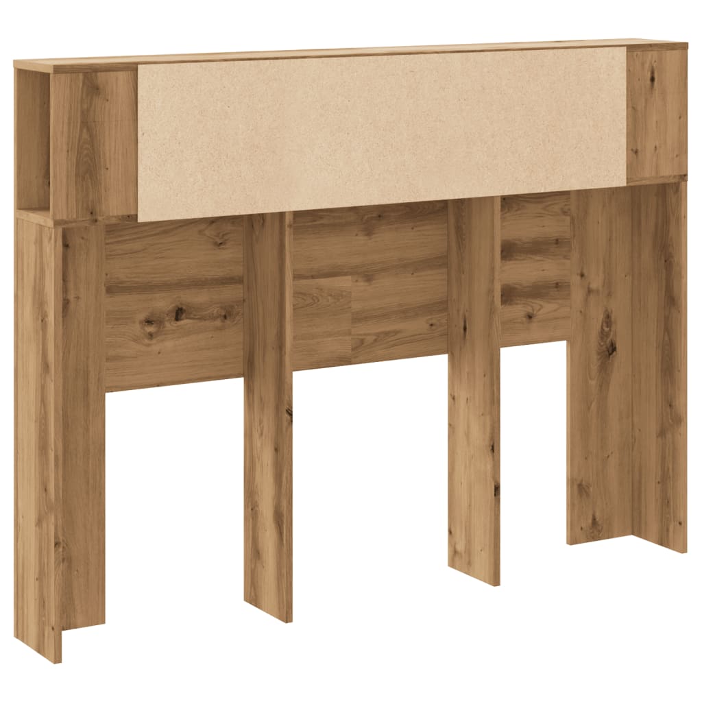 vidaXL Cabecero armario madera roble artisan 140x18,5x102,5 cm