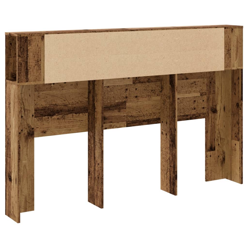 vidaXL Cabecero armario madera ingeniería envejecida 160x18,5x103,5 cm