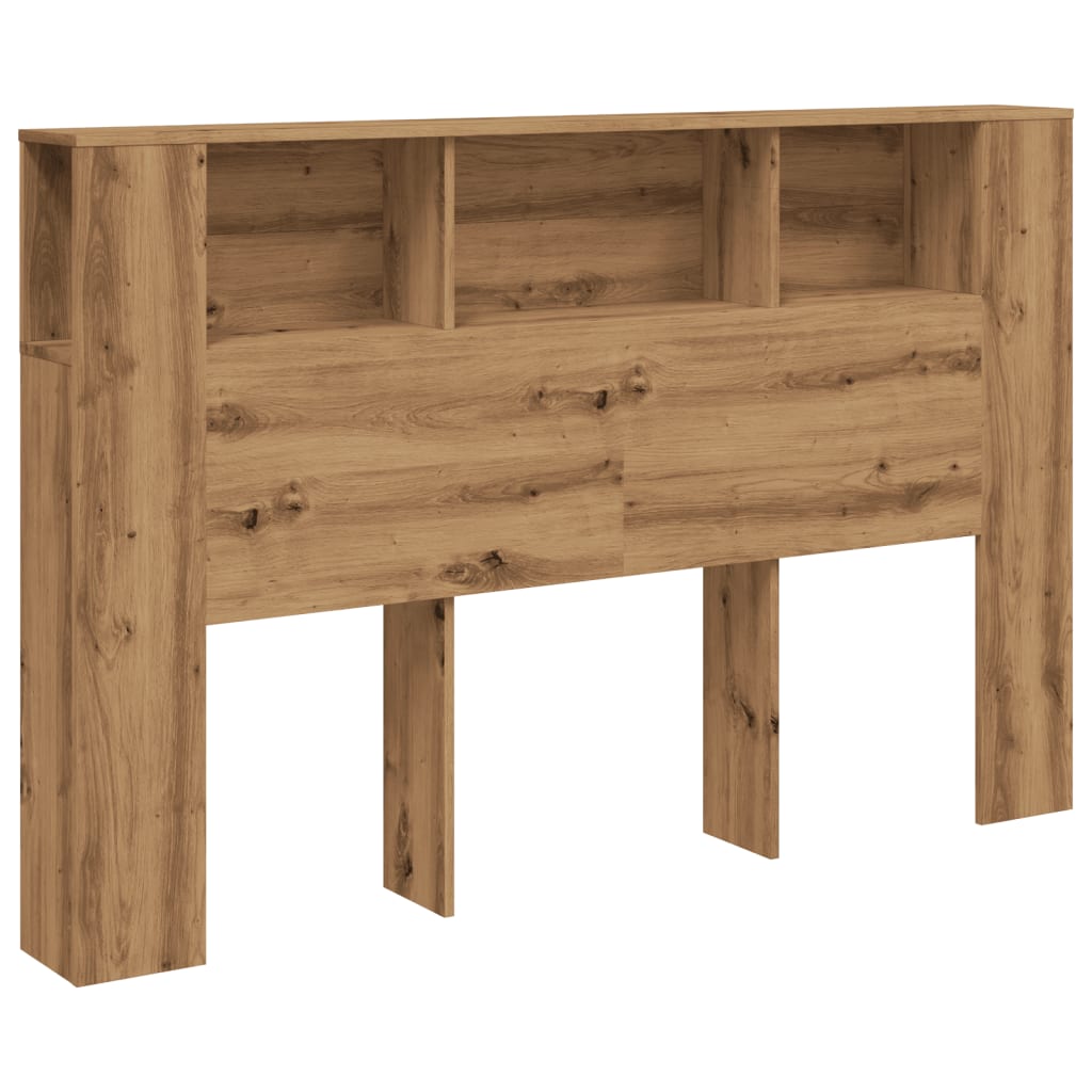 vidaXL Cabecero armario madera roble artisan 160x18,5x103,5 cm