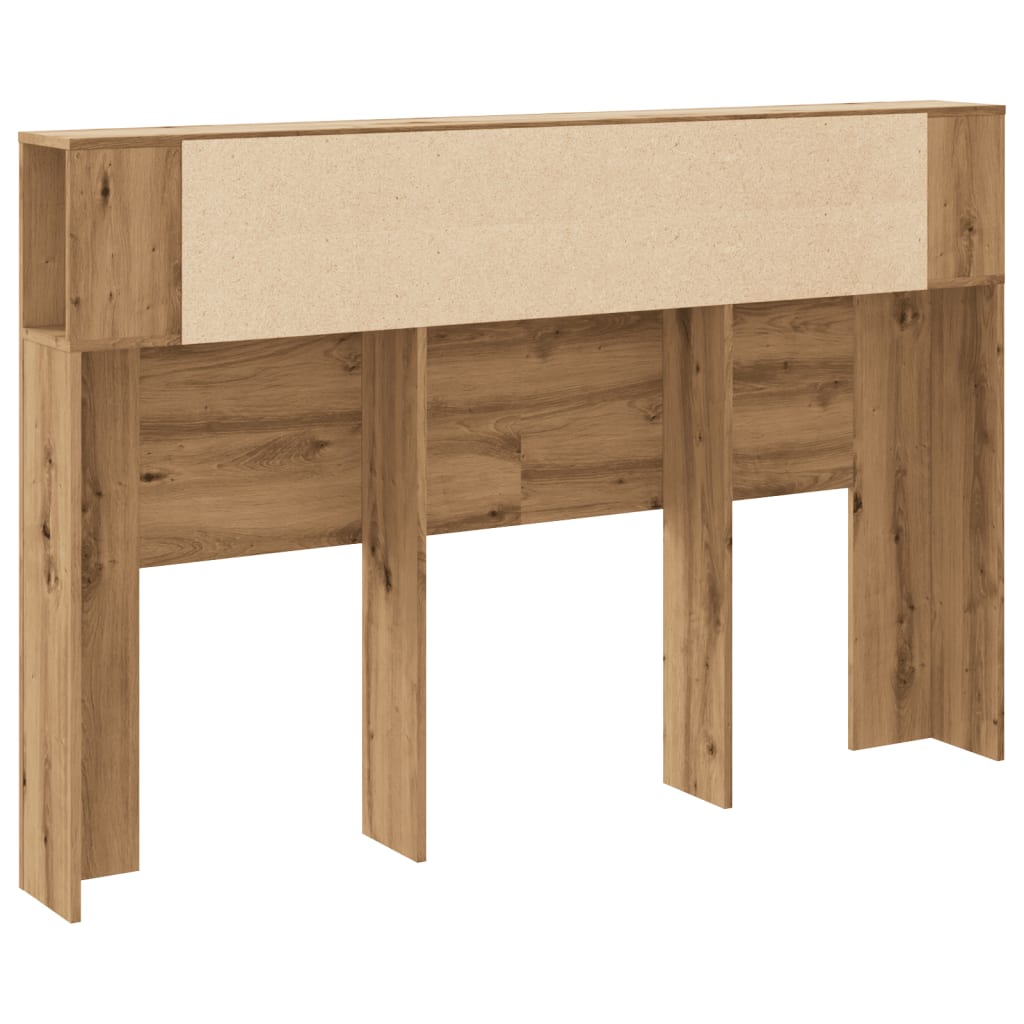 vidaXL Cabecero armario madera roble artisan 160x18,5x103,5 cm