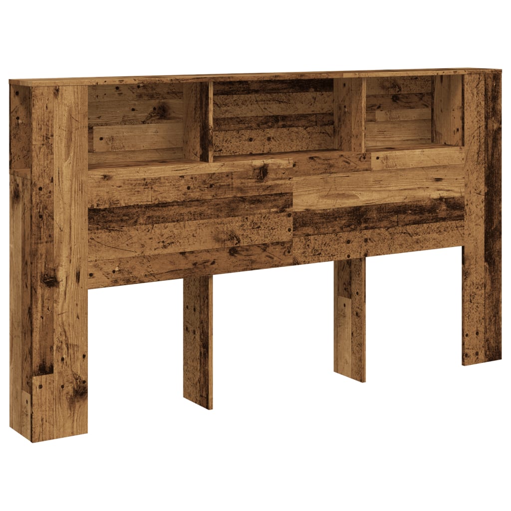 vidaXL Cabecero armario madera ingeniería envejecida 180x18,5x102,5 cm