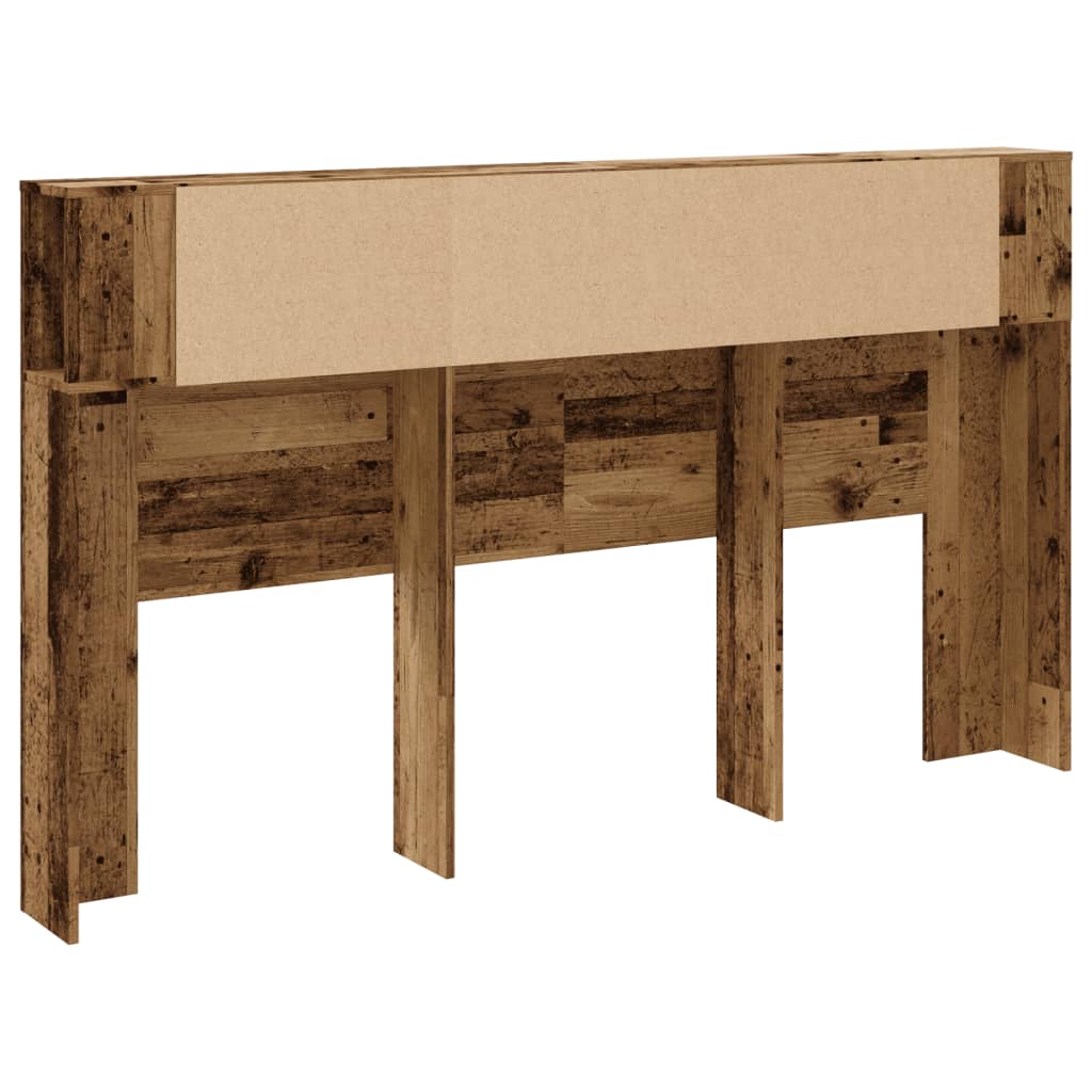 vidaXL Cabecero armario madera ingeniería envejecida 180x18,5x102,5 cm