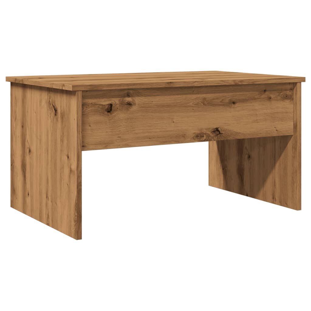 vidaXL Mesa de centro madera ingeniería roble artisan 80x50,5x41,5 cm