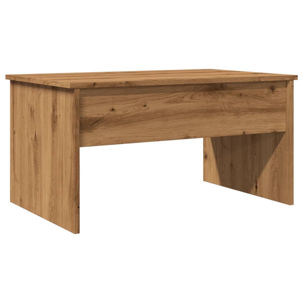 vidaXL Mesa de centro madera ingeniería roble artisan 80x50,5x41,5 cm