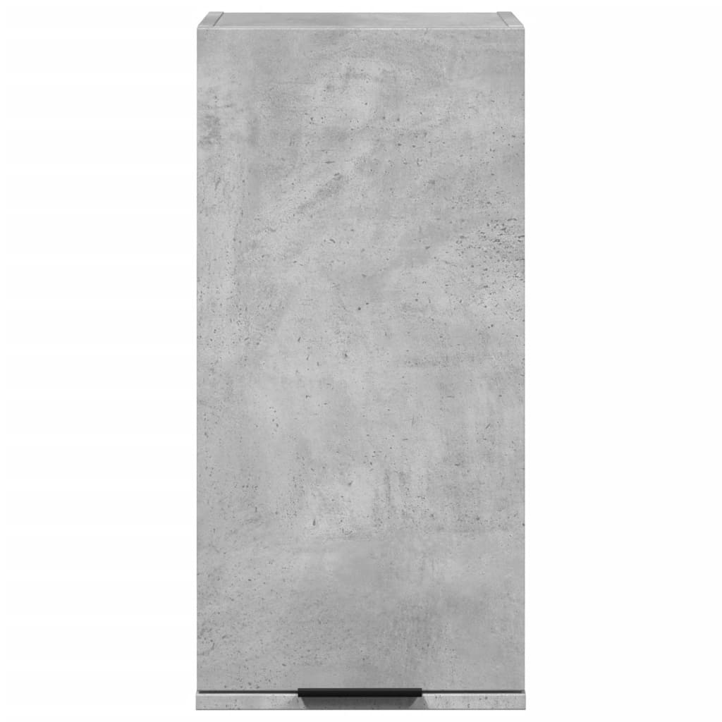 vidaXL Armario de baño de pared gris hormigón 32x20x67 cm