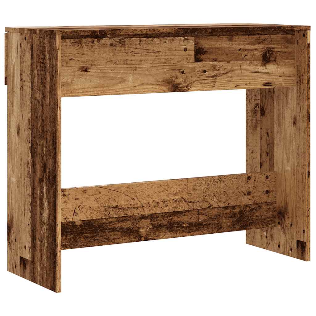 vidaXL Mesa consola madera contrachapada envejecida 90x36x75 cm