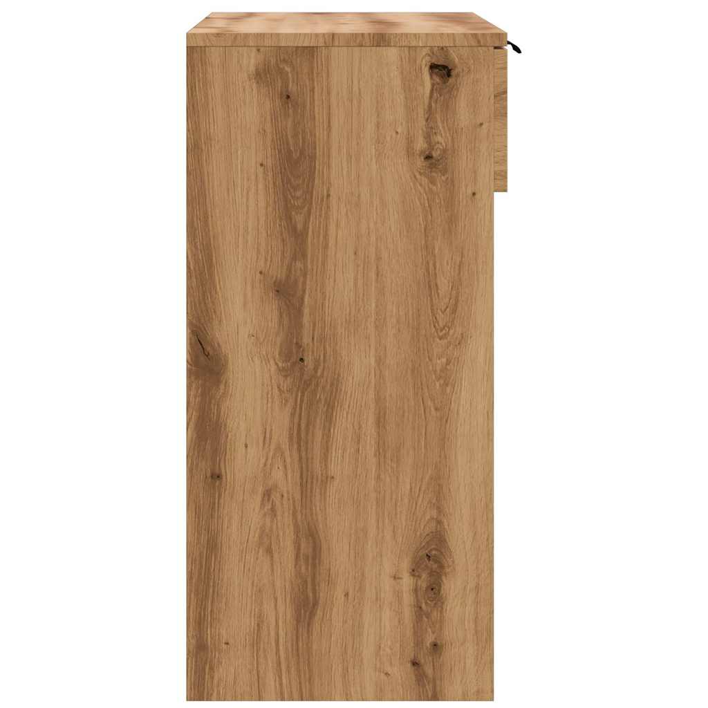 vidaXL Mesa consola madera de ingeniería roble artesanal 90x36x75 cm