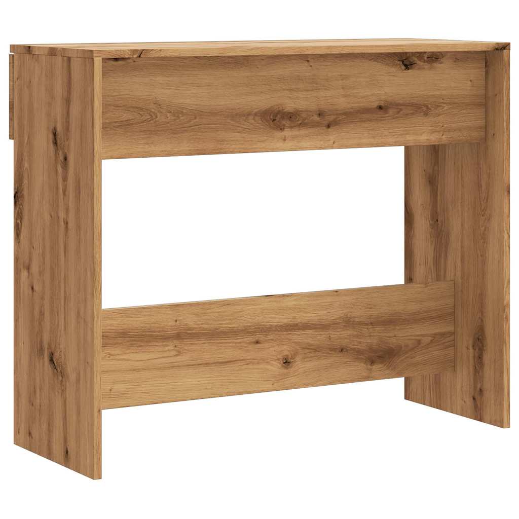 vidaXL Mesa consola madera de ingeniería roble artesanal 90x36x75 cm