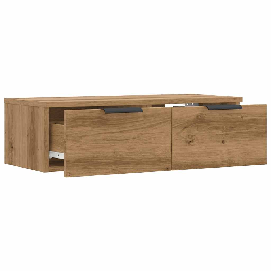 vidaXL Armario de pared madera de ingeniería envejecida 68x30x20 cm