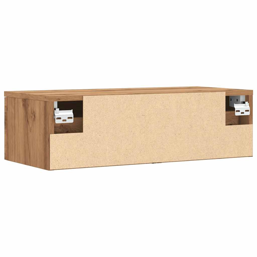 vidaXL Armario de pared madera de ingeniería envejecida 68x30x20 cm