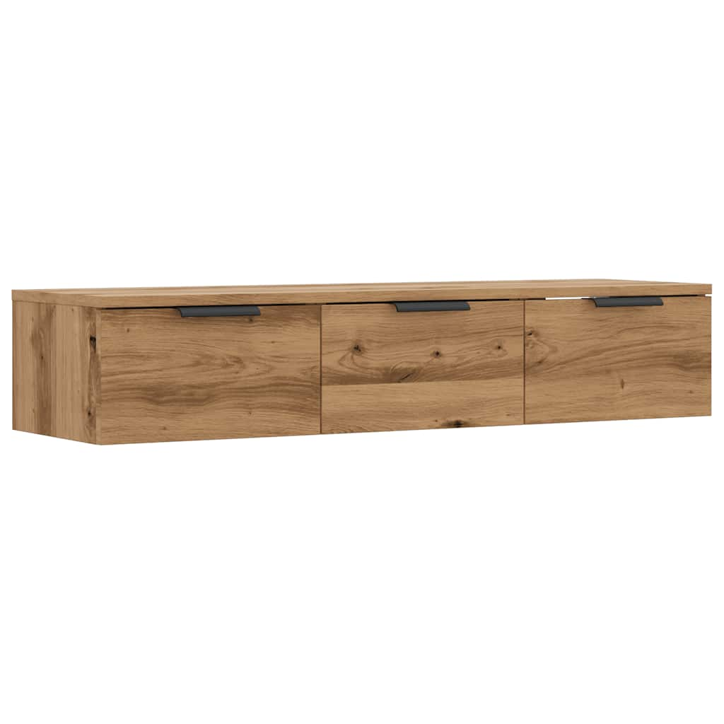 vidaXL Armario de pared madera ingeniería roble artesano 102x30x20cm