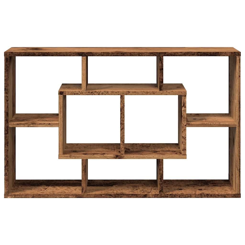 vidaXL Estantería pared madera contrachapada madera vieja 85x16x52,5cm